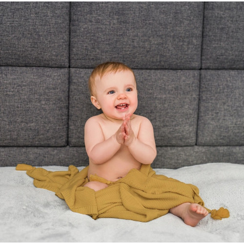 BabyOno Luxusné bambusová dečka - medová
