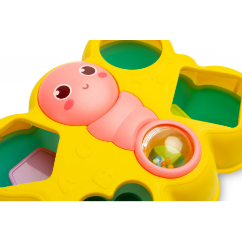 Edukačná vkladačka Motýľ, Toyz, žltá