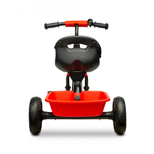 Detská trojkolka s košíčkom Loco - červená