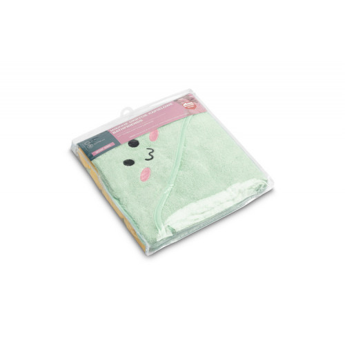 Detská osuška 100x100cm, froté bavlna, Dino - mätová, zelená