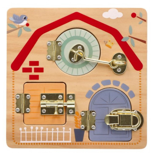 Adam Toys Vzdelávacia tabuľa so zámkami - Deti sveta