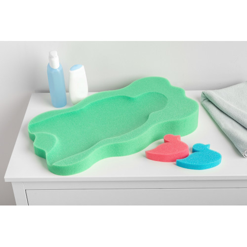 Matračka - huba na kúpanie bábätiek Maxi - zelená