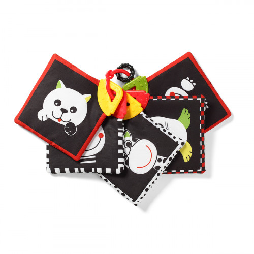 BabyOno Zábavná kontrastná edukatívna knižka Dream Team C - More Collection