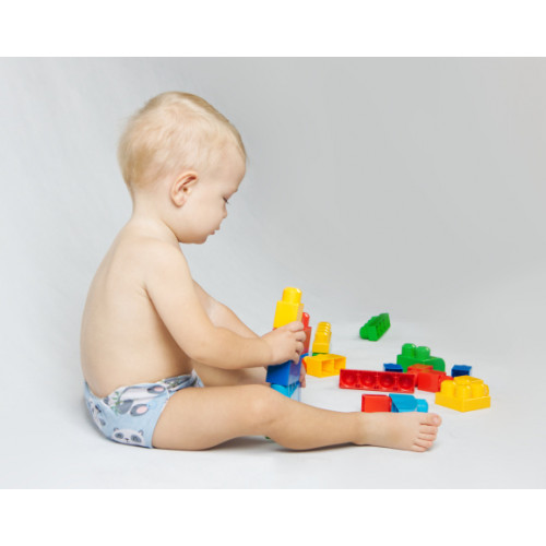 Mamatti Látková plienka EKO sada - nohavičky + 2 x plienka, veľ. 5 - 14 kg, Dino