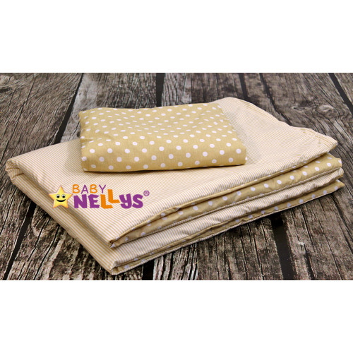 Baby Nellys Mantinel Be Love Lux vankúšikový s obliečkami vzor č. 1
