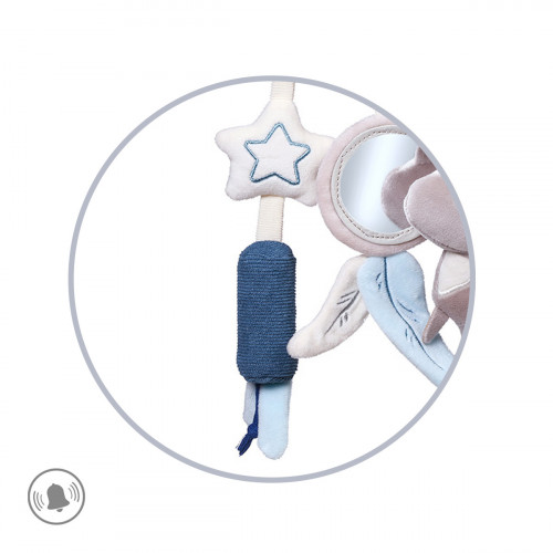 Závesná edukačná hračka RACCOON, 35 x 24 cm