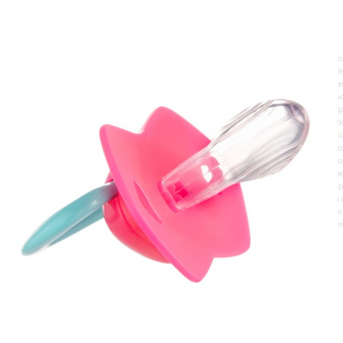 Canpol Babies 2 ks symetrických silikónových cumlíkov, 6-18m, Neon Love Baby, ružovo, žltá