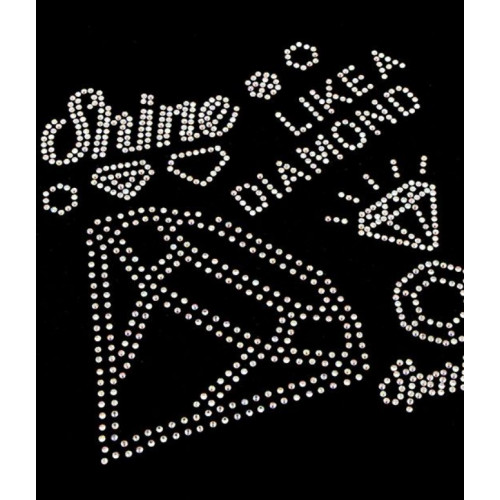 Nažehlovačka so zirkónmi a diamantmi Tulimi - WOW