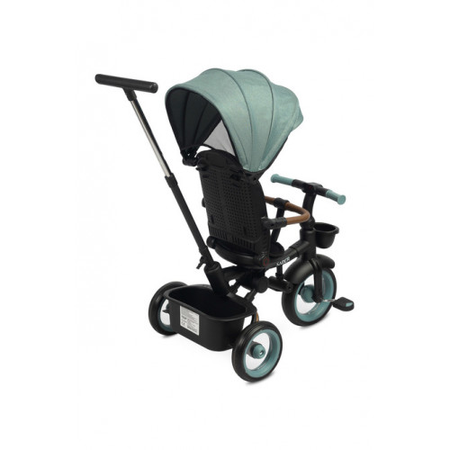 Multifunkčná detská trojkolka SABER - modrá, čierna