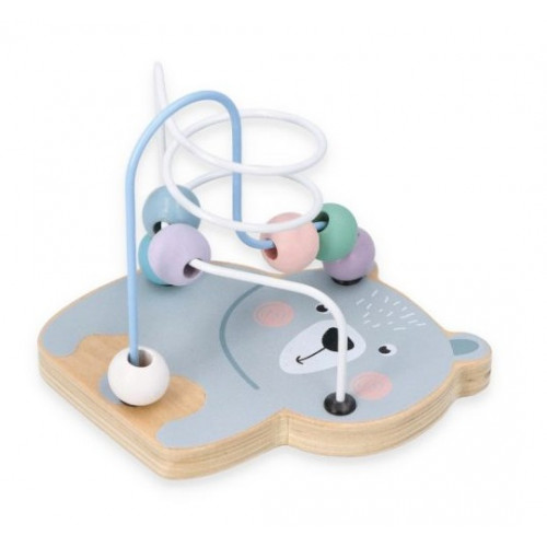 Adam Toys Edukačný labyrint Macko - modrý