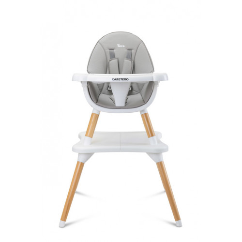 Multifunkčná jedálenská stolička, stolček 2v1. Tuva, šedá