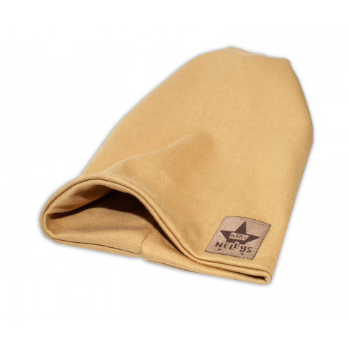 Baby Nellys Hand Made Jarná/jesenná bavlnená čiapka - dvojvrstvová, granátová, vel. 110