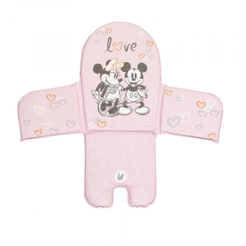Vložka do jedálenskej stoličky Minnie Mouse, púdrovo ružová