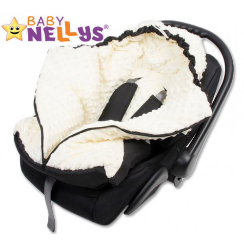 Fusak nielen do autosedačky Baby Nellys ® MINKY - modrý, tyrkys