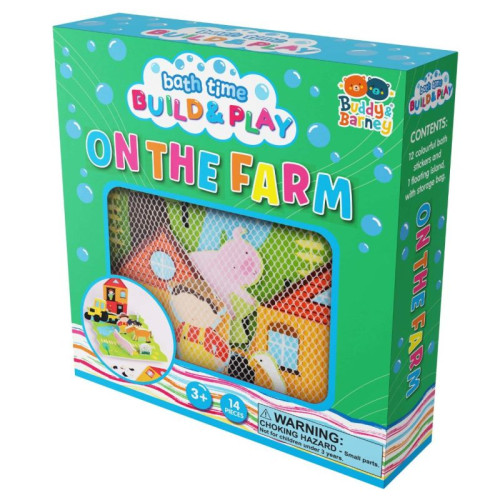 Barney&Buddy Vodolepky do kúpeľa - FARMA