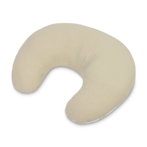 Dojčiace vankúš, podkova, mušelín, bavlna, Púpava, béžová