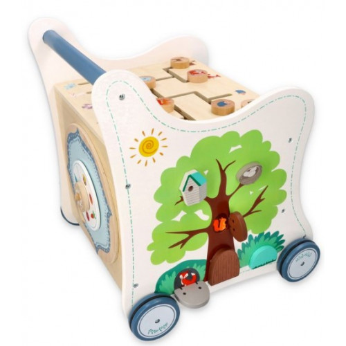 Drevené Chodítko pre bábätko 5v1 - Lesné zvieratká