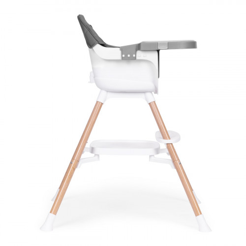 Detská jedálenská stolička 2v1, sivá