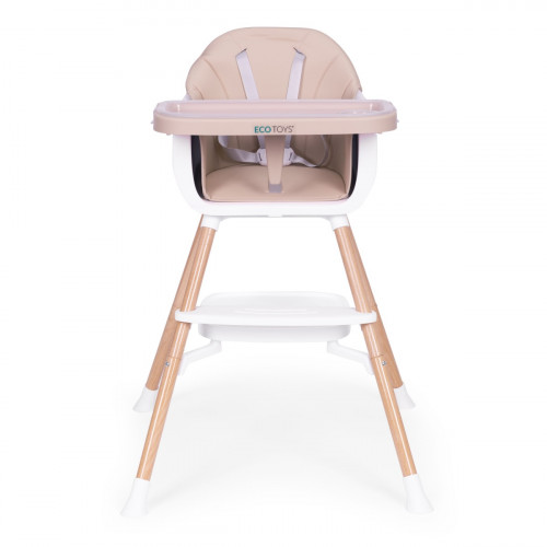 Detská jedálenská stolička 2v1, béžová