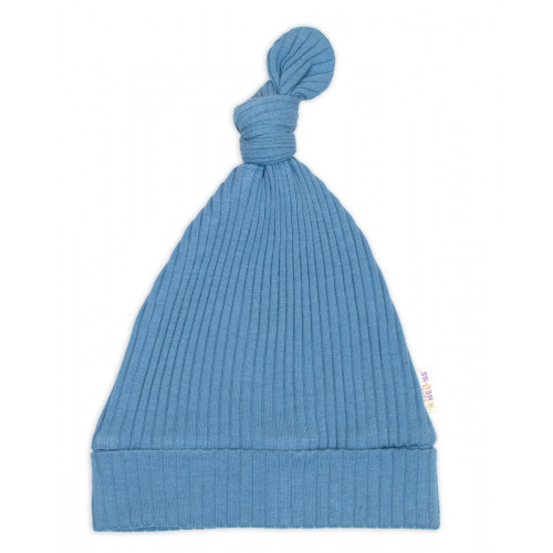 Rastúci rebrovaný overálek, čiapočka a topánočky, 3D, Nature - jeans, vel. 62/68