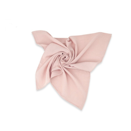 Mušelínové plienky Nature, 80x80 cm, pudrovo ružová, smotanová - 2ks