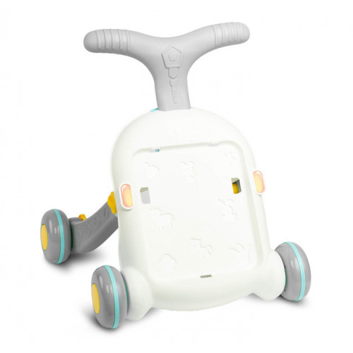 Detské interaktívne chodítko, stolček s príslušenstvom 2v1, TOYZ, sivé