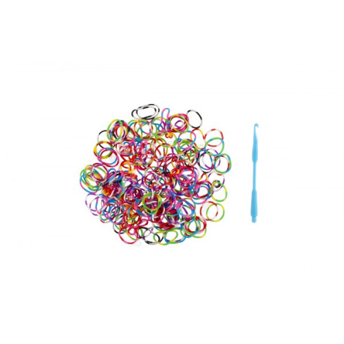 Urob si svoj náramok - gumičky na pletenie gumové mix farieb 200ks v sáčku