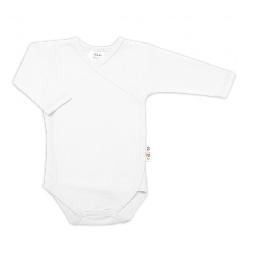 Baby Nellys 5-dielna rebrovaná súpravička do pôrodnice BOY, biela, veľ. 68