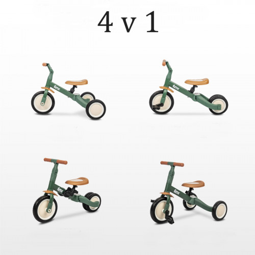 Multifunkčné detské odrážadlo a bicykel 4v1 Fox - tyrkysové