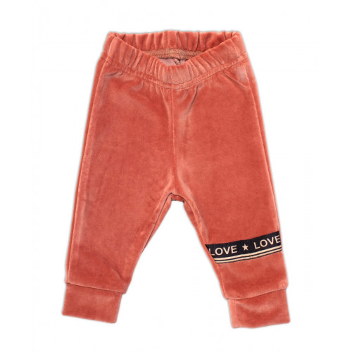 Mamatti Detská tepláková súprava Velvet zapínanie na zip, Fox Girl, tehlová, veľ. 68