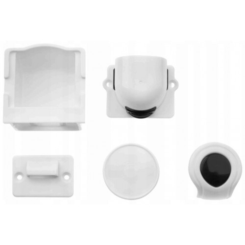 Magnetické zabezpečenie dvierok, blokáda