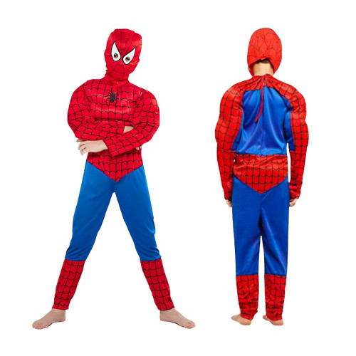 Detský kostým Svalnatý Spiderman 98-110- S