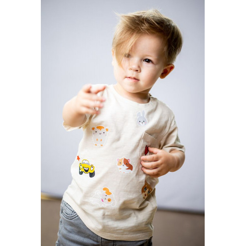 Tulimi Farebná, veselá nažehlovačka Woodland - veľký arch