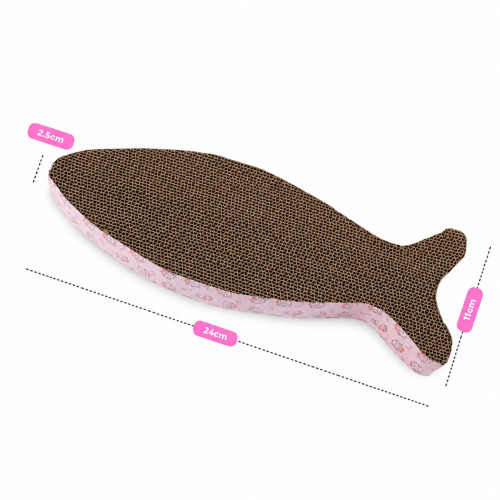 Kartónové škrabadlo FISH – pohodlné peliešok pre každú mačku