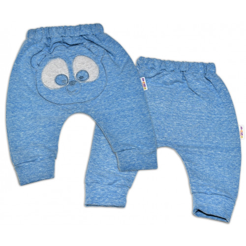 Tepláková súprava Baby Nellys - 
MEDVEDÍK - modrý melír, veľ. 68