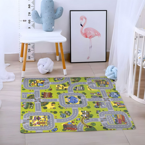 Penová skladacia hracia podložka pre deti - Mestečko