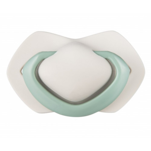 Canpol Babies Sada 2 ks symetrických silikónových cumlíkov, 6-18m +, PURE COLOR zelený