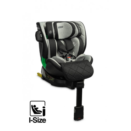 Autosedačka s isofixom TUROX 40-150cm, I-Size, šedá