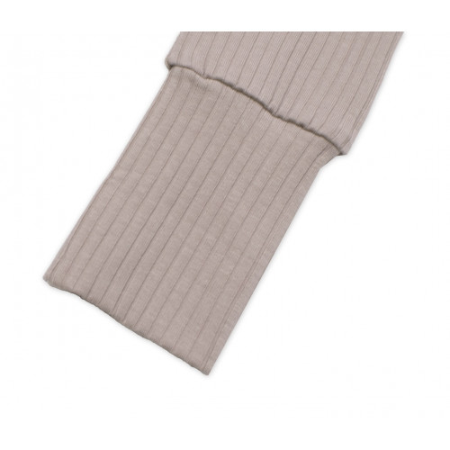 Rebrovaná rastúca súprava 3D, Baby Girl - taupe, veľ. 68/74