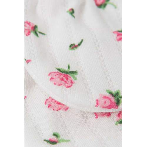 Zavinovacie body + polodupačky, 2D sada, Amélia, biela/ružová