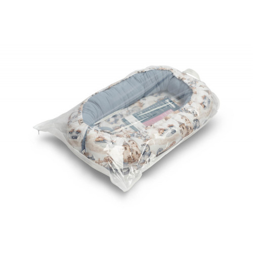 Hniezdočko, kokon pre bábätko mušelín, Dráčik jeans