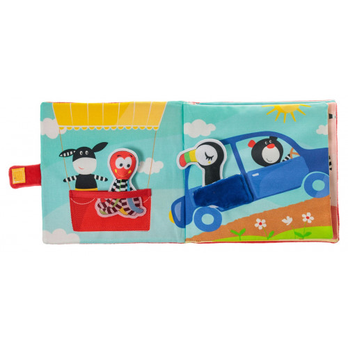 Hencz Toys Mäkká senzorická knižka Let balónom