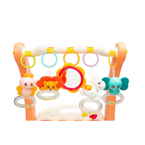 Chodítko pre deti, hracia deka, 2v1 - ružové