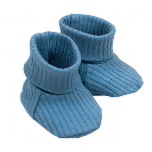 Rastúci rebrovaný overálek, čiapočka a topánočky, 3D, Nature - jeans, vel. 62/68