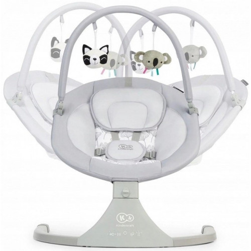 Kinderkraft Multifunkčné hojdacie lehátko Luli, šedé