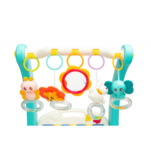 Chodítko pre deti, hracia deka, 2v1 - modré