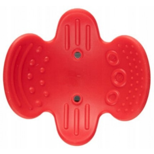 Canpol Babies Senzorická hrkálka s hryzátkom, červená