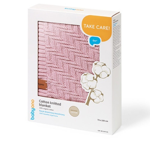 Detská bavlnená deka, 75x100cm - růžová