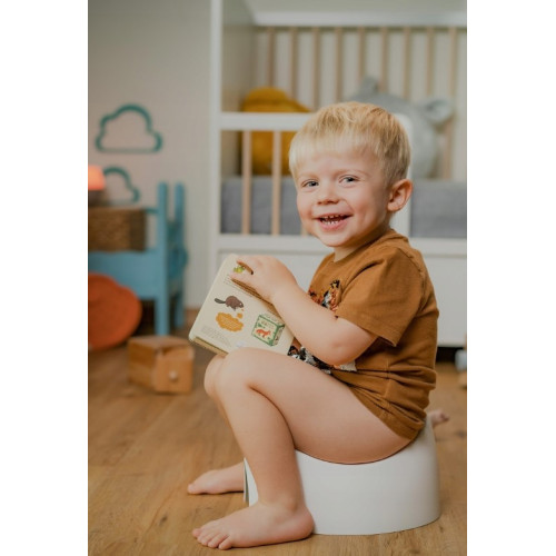 Obojstranný, ergonomický nočník Teggi, len, béžová