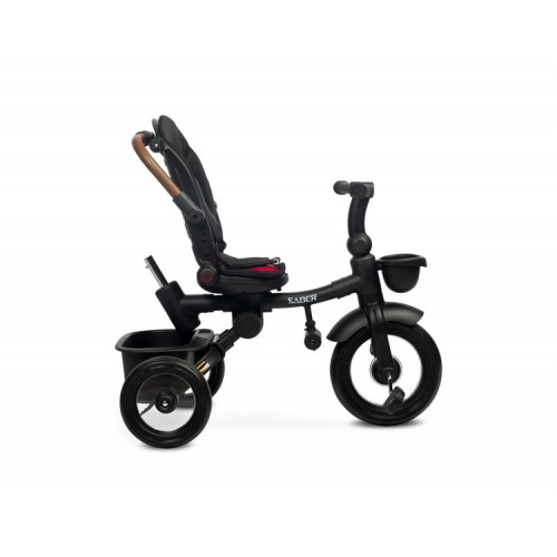 Multifunkčná detská trojkolka SABER - červená, čierna